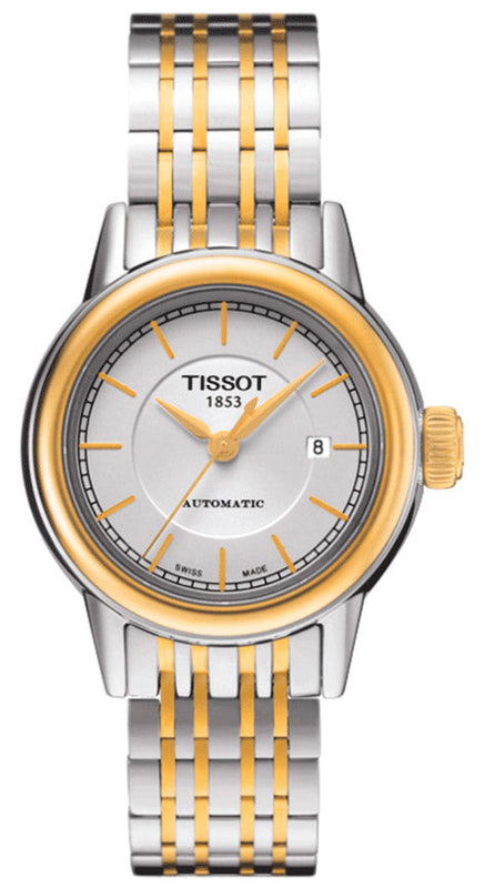 Tissot Carson Automatic Silver Dial Two Tone Steel Strap Watch For Women - T085.207.22.011.00 Buy Now By Tissot