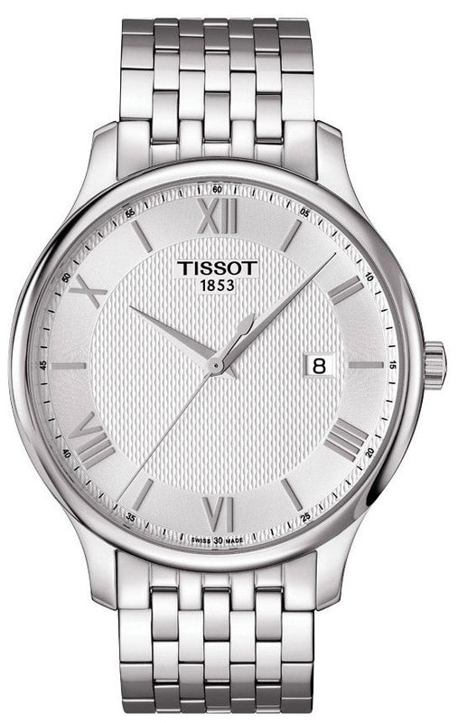 Tissot T Classic Tradition Silver Dial Silver Steel Strap Watch For Men - T063.610.11.038.00 Buy Now By Tissot