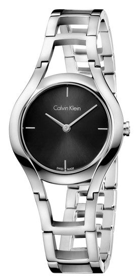 Calvin Klein Class Black Dial Silver Steel Strap Watch for Women - K6R23121 Buy Now By Calvin Klein