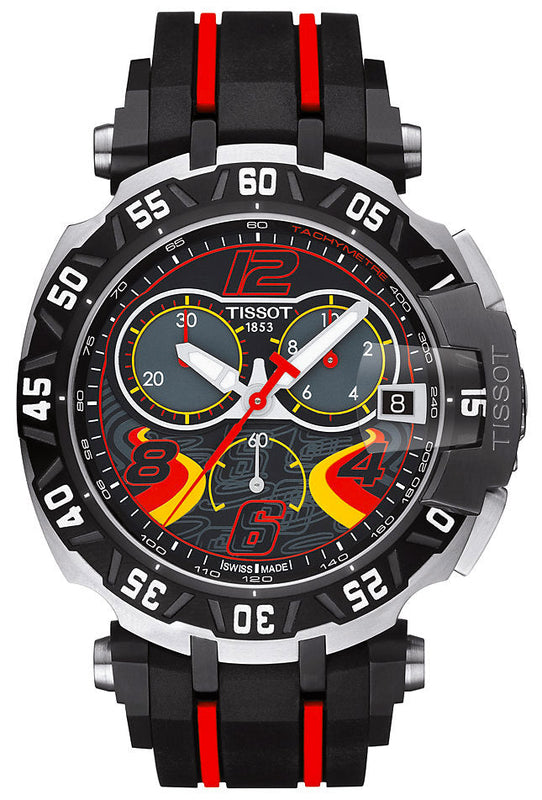 Tissot T Race Chronograph Stefan Bradl Special Edition Black Dial Black Rubber Strap Watch for Men - T092.417.27.057.02 Buy Now By Tissot