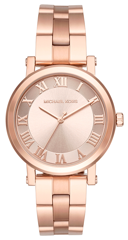 Michael Kors Norie Rose Gold Dial Rose Gold Steel Strap Watch for Women - MK3561 Buy Now By Michael Kors