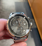 Hugo Boss Companion Chronograph Grey Dial Silver Mesh Bracelet Watch For Men - 1513549 Buy Now By Hugo Boss