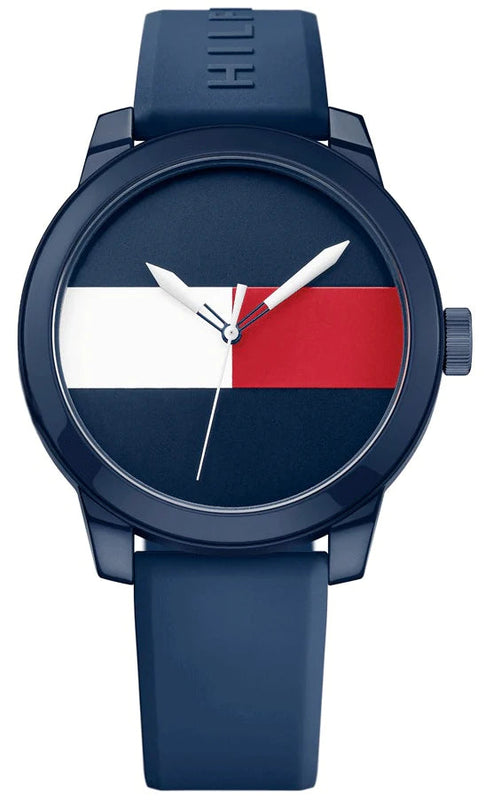 Tommy Hilfiger Denim Quartz Blue Dial Blue Rubber Strap Watch for Men - 1791322 Buy Now By Tommy Hilfiger
