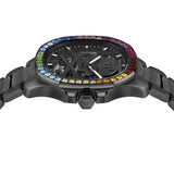Philipp Plein High-Conic Automatic Black Dial Black Steel Strap Watch For Men - PWRAA0823 Authentic Buy Shop Now