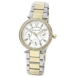 Michael Kors Parker White Dial Two Tone Steel Strap Watch for Women - MK6055 Buy Now By Michael Kors
