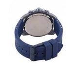 Guess Velocity Chronograph Blue Dial Blue Rubber Steel Strap Watch for Men - W0599G4 Buy Now By Guess