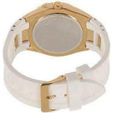 Guess Luna Diamonds White Dial White Rubber Strap Watch for Women - W0653L3 Buy Now By Guess