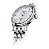 Tissot T Classic Carson Premium White Diamonds Dial Silver Steel Strap Watch for Women - T1222071103600 Buy Now By Tissot