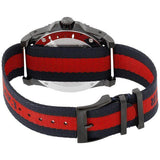 Gucci Dive Blue & Red Dial Blue & Red Nylon Strap Watch For Men - YA136214 Buy Now By Gucci