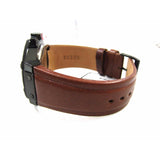 Guess Rigor Analog Black Dial Brown Leather Strap Watch For Men - W0040G8 Buy Now By Guess