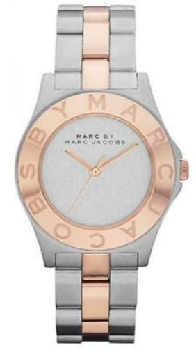 Marc Jacobs Blade Silver Dial Two Tone Steel Strap Watch for Women - MBM3129 Buy Now By Marc Jacobs