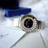Swarovski Lovely Crystal Black Dial Silver Steel Strap Watch for Women - 1160305 Buy Now By Swarovski
