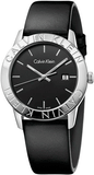 Calvin Klein Steady Black Dial Black Leather Strap Watch for Women - K7Q211C1 Buy Now By Calvin Klein