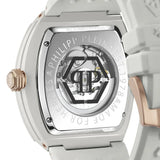 Philipp Plein The Skeleton White Dial White Silicone Strap Watch for Men - PWVBA0123 Authentic Buy Shop Now