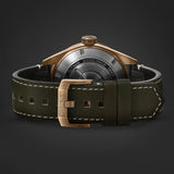 Tag Heuer Autavia Calibre 5 Automatic Olive Green Dial Green Leather Strap Watch for Men - WBE5190.FC8268 Buy Now By Tag Heuer