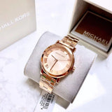 Michael Kors Norie Rose Gold Dial Rose Gold Steel Strap Watch for Women - MK3561 Buy Now By Michael Kors