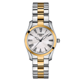 Tissot T Wave Lady White Mother of Pearl Dial Two Tone Steel Strap Watch For Women - T112. 210. 22. 113. 00 Buy Now By Tissot