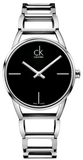Calvin Klein Stately Black Dial Silver Steel Strap Watch for Women - K3G23121 Buy Now By Calvin Klein