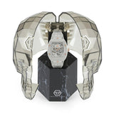 Philipp Plein The Skeleton White Dial White Silicone Strap Watch for Men - PWVBA0123 Authentic Buy Shop Now