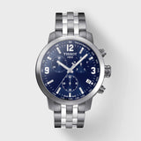 Tissot PRC 200 Chronograph Blue Dial Silver Steel Strap Watch For Men - T055.417.11.047.00 Buy Now By Tissot