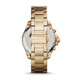 Michael Kors Wren Chronograph Crystal Pave Gold Dial Gold Steel Strap Watch for Women - MK6095 Buy Now By Michael Kors