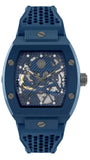 Philipp Plein The SKeleton Blue Dial Blue Silicone Strap Watch for Men - PWVBA0323 Authentic Buy Shop Now