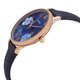 Fossil Jacqueline Blue Dial Blue Leather Strap Watch for Women - ES4673 Buy Now By Fossil