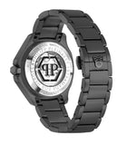 Philipp Plein High-Conic Automatic Black Dial Black Steel Strap Watch For Men- PWRAA0423 Authentic Buy Shop Now