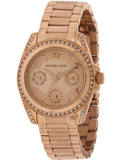 Michael Kors Blair Rose Gold Dial Rose Gold Steel Strap Watch for Women - MK5613 Buy Now By Michael Kors