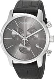 Calvin Klein City Chronograph Black Dial Black Leather Strap Watch for Men - K2G271C3 Buy Now By Calvin Klein