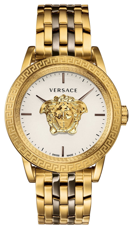 Versace Palazzo Empire White Dial Two Tone Steel Strap Watch for Men - VERD00418 Buy Now By Versace