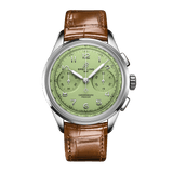 Breitling Premier B09 Chronograph 40 Green Dial Brown Leather Strap Watch for Men - AB0930D31L1P1 Buy Now By Breitling