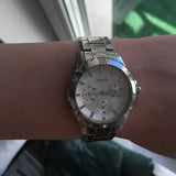 Guess Mist Quartz Silver Dial Silver Steel Strap Watch For Women - W0443L1 Buy Now By Guess