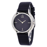 Calvin Klein Skirt Black Dial Black Leather Strap Watch for Women - K2U231C1 Buy Now By Calvin Klein