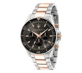 Maserati SFIDA Chronograph Black Dial Two Tone Steel Strap Watch For Men - R8873640002 Buy Now By Maserati
