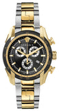 Versace V-Ray Chronograph Black Dial Two Tone Steel Strap Watch For Men - VE2I00421 Buy Now By Versace