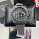 Guess Legacy Grey Dial Grey Silicone Strap Watch For Men - W1048G1 Buy Now By Guess