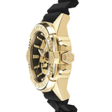 Philipp Plein The Skull Gold Dial Black Silicone Strap Watch for Men - PWAAA0221 Authentic Buy Shop Now