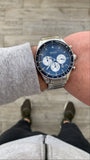 Hugo Boss Chronograph Blue Dial Silver Steel Strap Watch for Men - 1513630 Buy Now By Hugo Boss