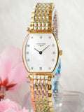 Longines La Grande Classique White Dial Two Tone Mesh Bracelet Watch for Women - L4.205.2.87.7 Buy Now By Longines