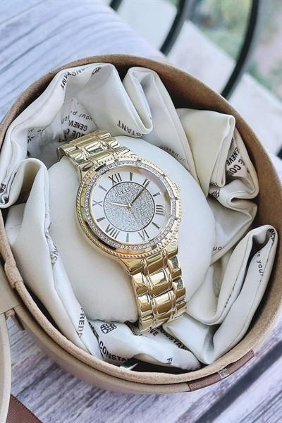 Guess Madison Diamonds Gold Dial Gold Steel Strap Watch for Women - W0637L2 Buy Now By Guess