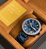 Michael Kors Parker Chronograph Blue Dial Blue Steel Strap Watch For Women - MK6418 Buy Now By Michael Kors