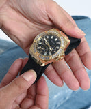 Guess Venus Diamonds Black Dial Black Rubber Strap Watch for Women - GW0118L1 Buy Now By Guess