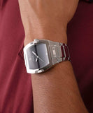 Guess Phoenix Black Dial Silver Steel Strap Watch for Men - GW0387G1 Buy Now By Guess