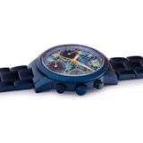 Guess Sunrise Multifunction Blue Dial Blue Steel Strap Watch for Women - W0448L10 Buy Now By Guess