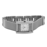 Guess Nouveau Diamonds Silver Dial Silver Mesh Bracelet Watch for Women - W0127L1 Buy Now By Guess
