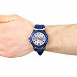 Guess Force White Dial Blue Rubber Strap Watch For Men - W0674G4 Buy Now By Guess