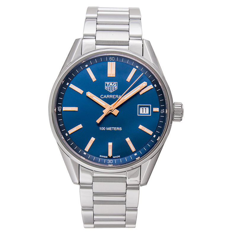 Tag Heuer Carrera Quartz Blue Dial Silver Steel Strap Watch for Women - WAR1112.BA0601 Buy Now By Tag Heuer