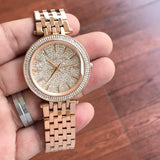 Michael Kors Darci Rose Gold Dial Rose Gold Steel Strap Watch for Women - MK3439 Buy Now By Michael Kors