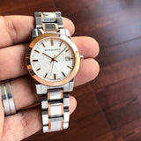 Burberry The City White Dial Two Tone Steel Strap Watch for Women - BU9006 Buy Now By Burberry